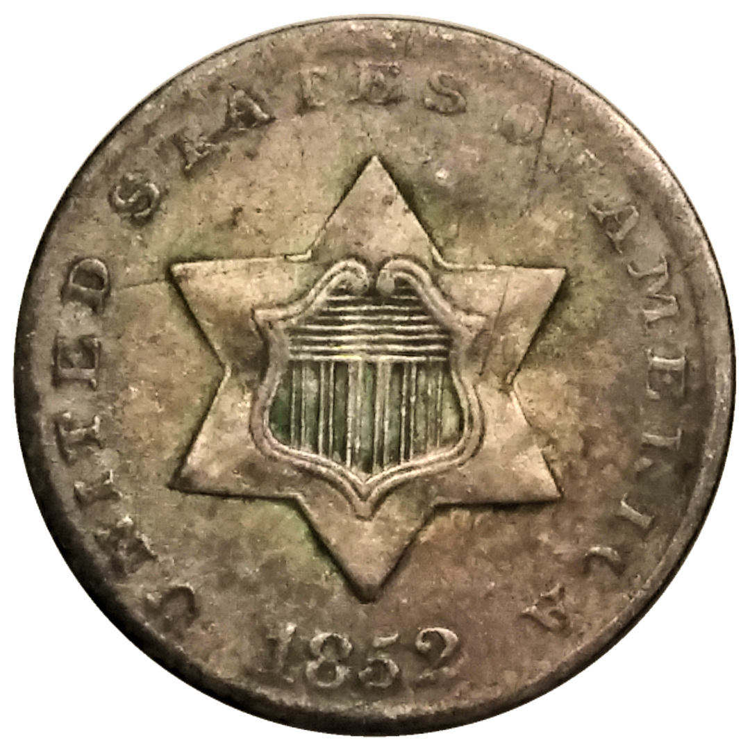 1852-3CS-Three-Cent-Silver-#2